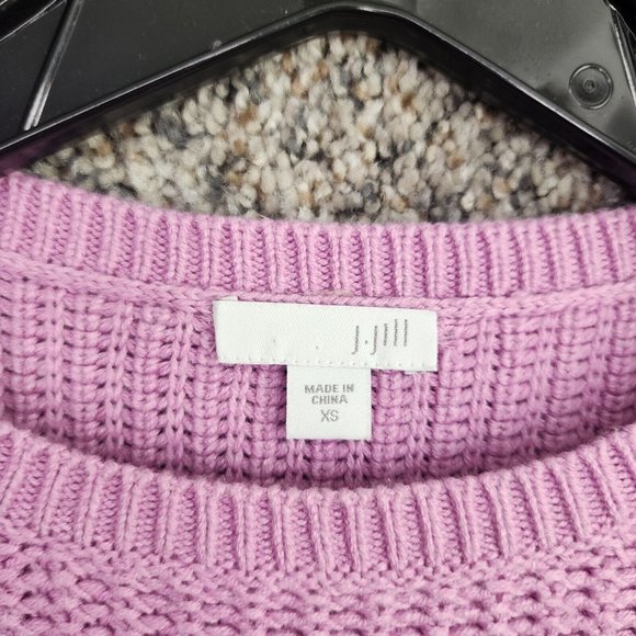 J Jill‎ Sweater Womens XS Purple Knit Crew Neck Pullover Oversized Casual Ladies - Picture 6 of 7